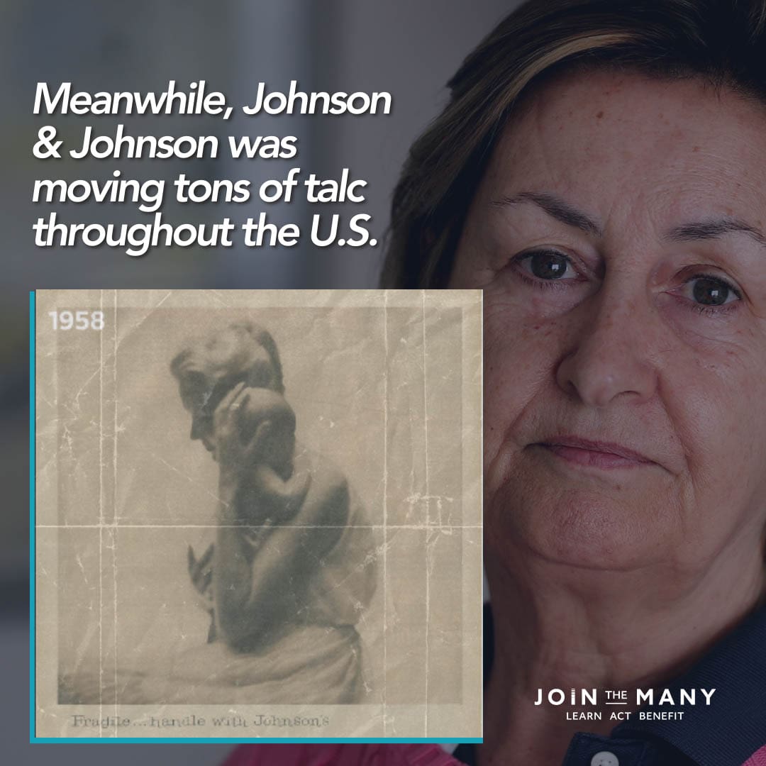 Johnson & Johnson was moving tons of talc throughout the U.S.
