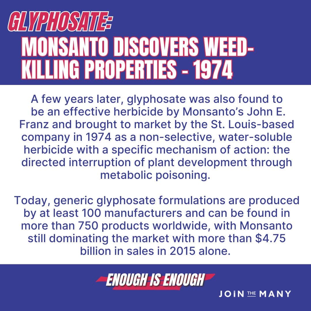 Monsanto discovers weed killing properties